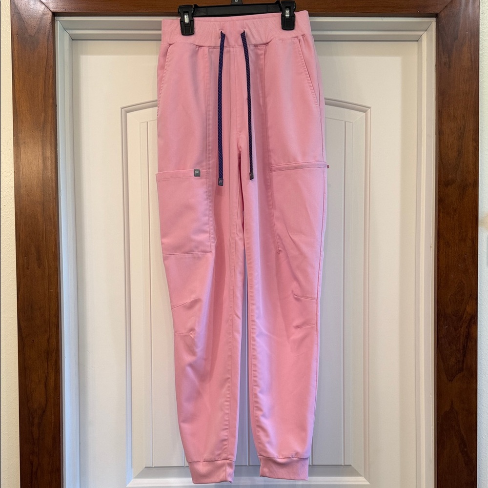 Fabletics Pink Marshmallow High Rise On-Call Joggers